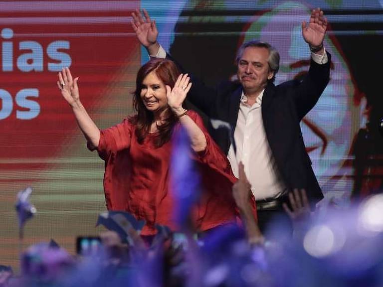 Cristina Kirchner e Alberto Fernández, na imagem mais reproduzida